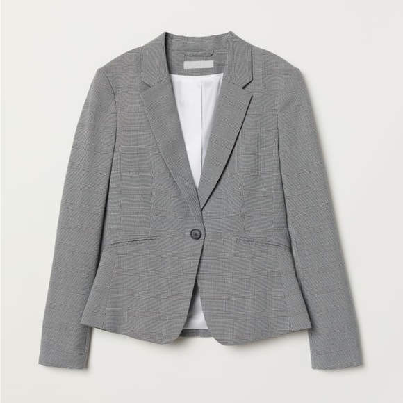 H&m fitted blazer houndstooth - Picture 1 of 4